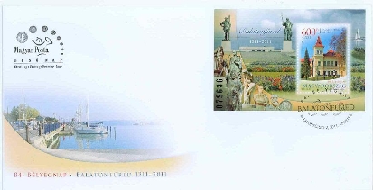 BÉLYEGNAP 84. - 800 ÉVES BALATONFÜRED - BLOKK - FDC BÉLYEGNAP 84. - 800 ÉVES BALATONFÜRED - BLOKK - FDC