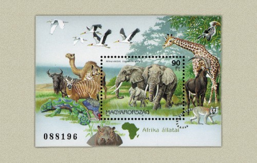 FÖLDRÉSZEK ÁLLATAI I. - AFRIKA - BLOKK FÖLDRÉSZEK ÁLLATAI I. - AFRIKA - BLOKK
