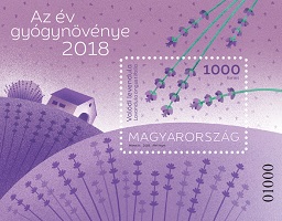 2018. Az év gyógynövénye - Valódi levendula - Bélyegblokk 2018. Az év gyógynövénye - Valódi levendula - Bélyegblokk