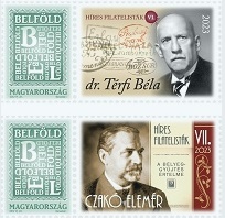 2023. év Híres filatelisták tematikus személyes bélyeg 2023. év Híres filatelisták tematikus személyes bélyeg