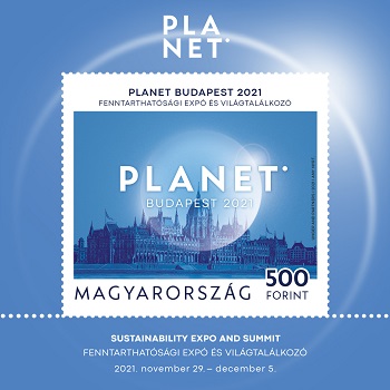 2021. Planet Budapest 2021 Fenntarthatósági Expó és Világtalálkozó - Bélyegkisív 2021. Planet Budapest 2021 Fenntarthatósági Expó és Világtalálkozó - Bélyegkisív