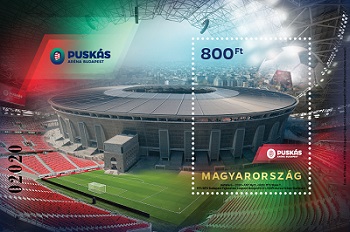 2020. Puskás Aréna Budapest - Bélyegblokk 2020. Puskás Aréna Budapest - Bélyegblokk
