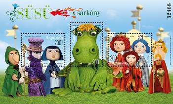 2019. Mesehősök - Süsü, a sárkány - Bélyegblokk 2019. Mesehősök - Süsü, a sárkány - Bélyegblokk