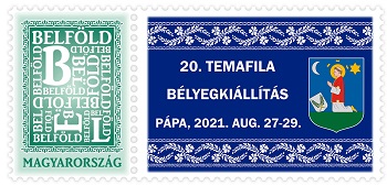 2021. 20. TEMAFILA Bélyegkiállítás - Bélyeg 2021. 20. TEMAFILA Bélyegkiállítás - Bélyeg