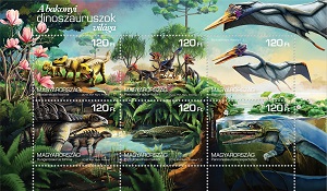 2018. A bakonyi dinoszauruszok világa - Bélyegblokk 2018. A bakonyi dinoszauruszok világa - Bélyegblokk
