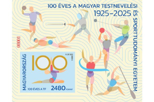 2025. 100 éves a Magyar Testnevelési és Sporttudományi Egyetem vágott blokk 2025. 100 éves a Magyar Testnevelési és Sporttudományi Egyetem vágott blokk
