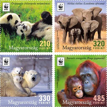2018. WWF Magyarország: Földünk ikonikus állatai - Bélyegsor 2018. WWF Magyarország: Földünk ikonikus állatai - Bélyegsor