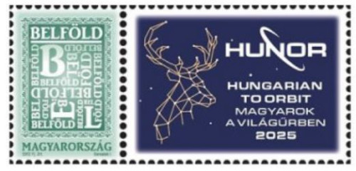 2025. HUNOR – Magyarok a világűrben - szelvényes bélyeg 2025. HUNOR – Magyarok a világűrben - szelvényes bélyeg