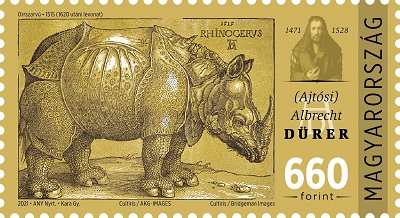 2021. 550 éve született (Ajtósi) Albrecht Dürer - Bélyeg 2021. 550 éve született (Ajtósi) Albrecht Dürer - Bélyeg