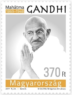2019. 150 éve született Mahátma gandhi - Bélyeg 2019. 150 éve született Mahátma gandhi - Bélyeg