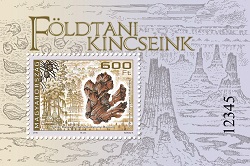 Földtani kincseink - Bélyeg blokk Földtani kincseink - Bélyeg blokk